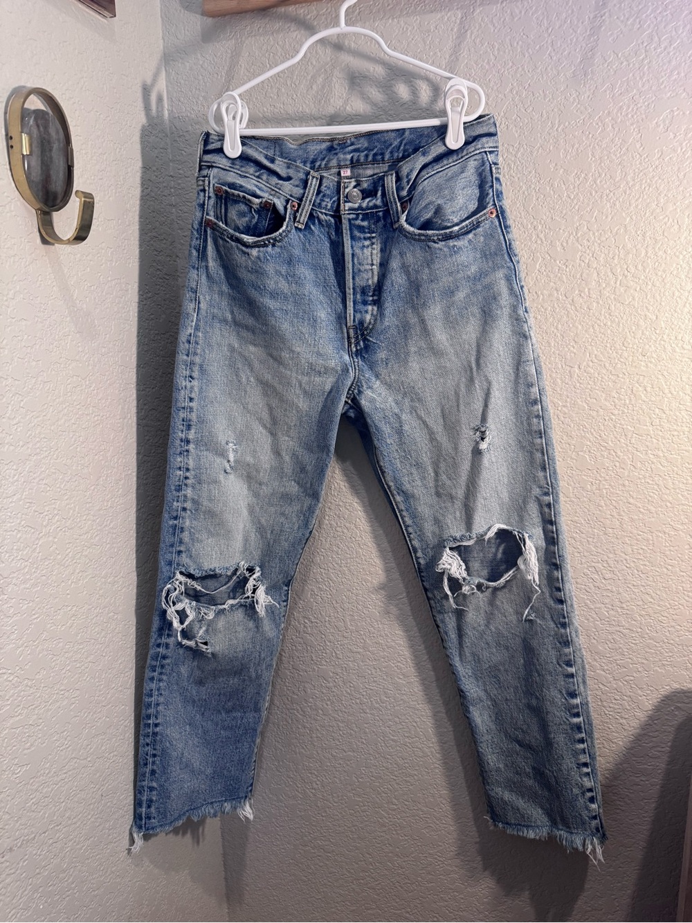 Light Blue Distressed Levi’s